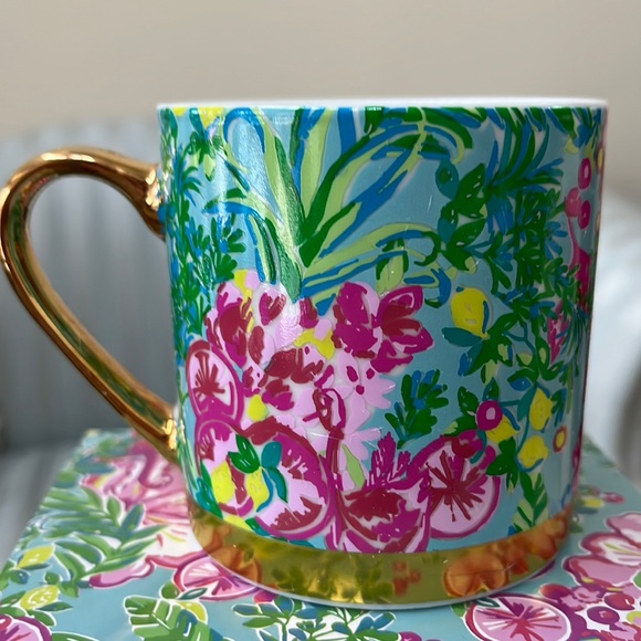 Lilly Pulitzer Seasalt Blue “Fruity Flamingo”Mug  - New - Picture 5 of 10
